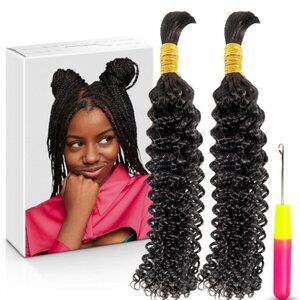 HUMAN HAIR 24” curly human hair for braiding, etc